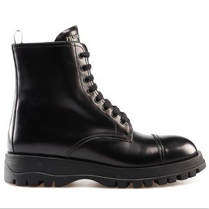 PRADA MILANO LEATHER BOOTS